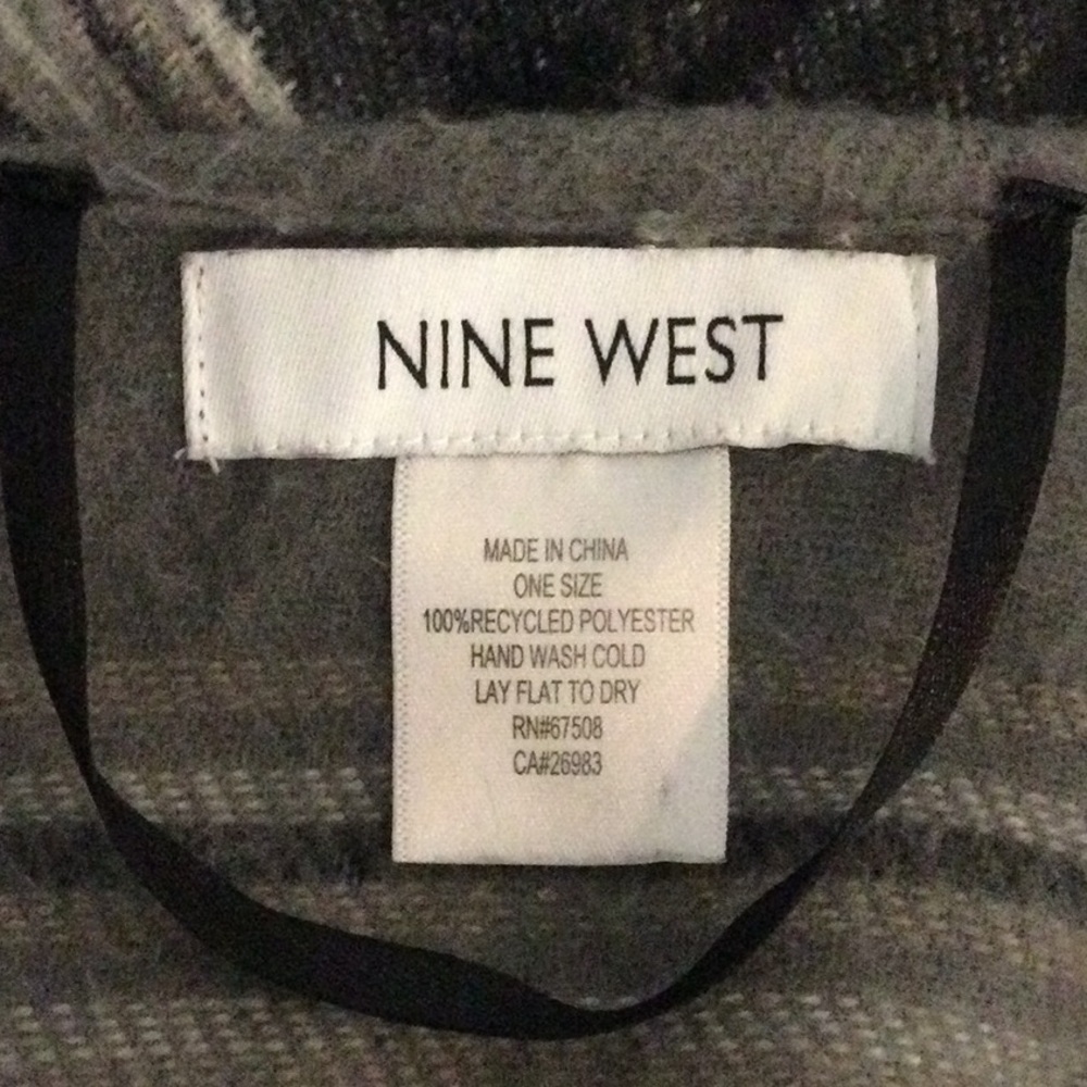 Nine West Plaid Poncho - Picture 9 of 9